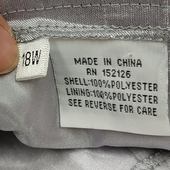 MIA SUITS COLLECTION SILVER FORMAL WOMENS 3 PC SKIRT SUIT SIZE 18W - Picture 14 of 15